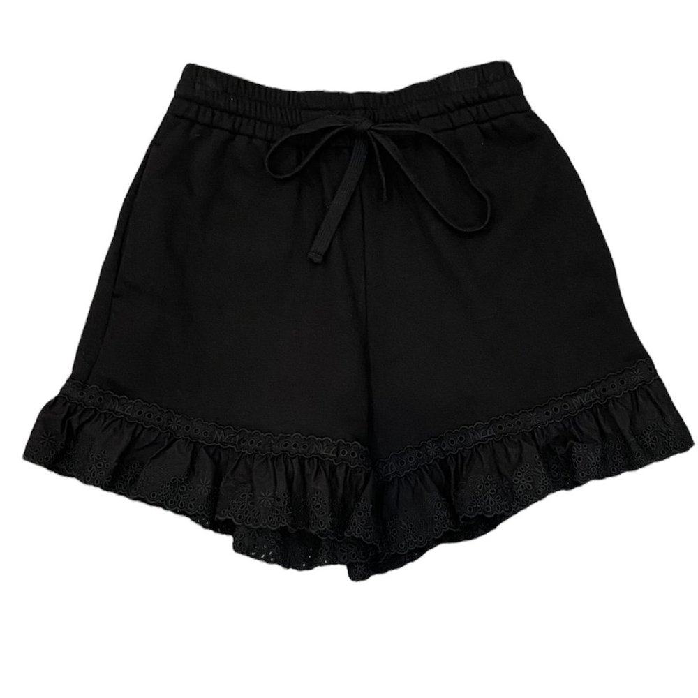McQ by Alexander McQueen Ruffle-Detailed Shorts - Black